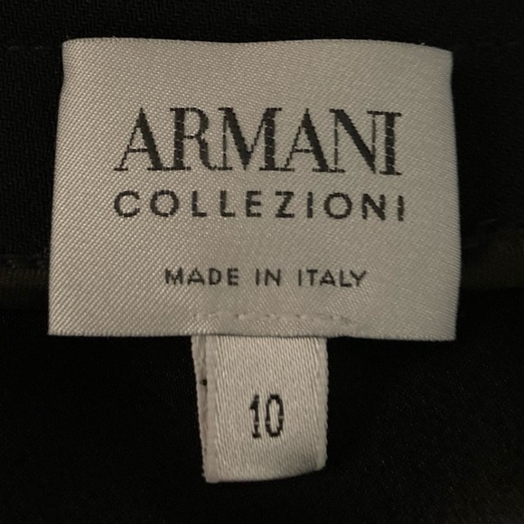 Armani Collezioni wool blend black pencil skirt in black. Size 10 - Picture 2 of 4